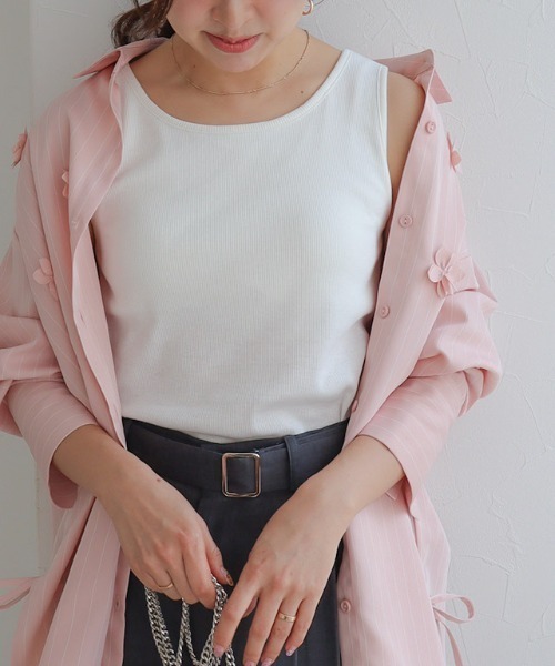 Pierrot インナーシャツ 肌着 カップ付きタンクトップ
