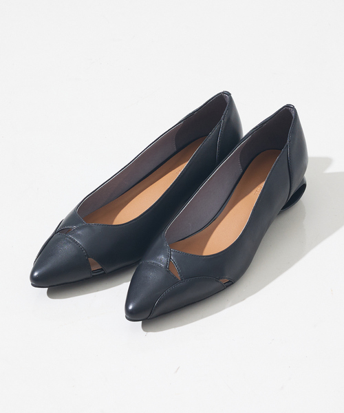 Au BANNISTER（オゥ バニスター） パンプス ホールヒール フラット