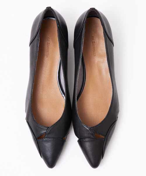 オゥ バニスター（Au BANNISTER）/ホールヒール フラットパンプス Au BANNISTER（オゥ バニスター） パンプス ホールヒール フラット