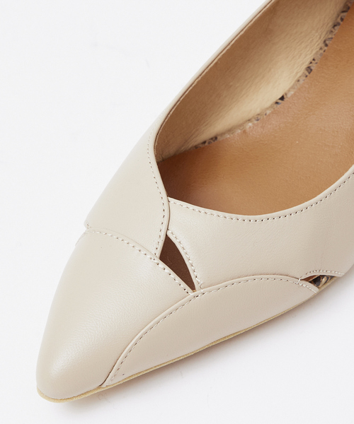 Au BANNISTER（オゥ バニスター） パンプス ホールヒール フラット