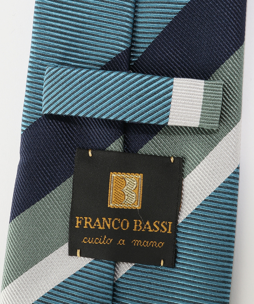 FRANCO BASSI ネクタイ (フランコ バッシ) レップストライプタイ