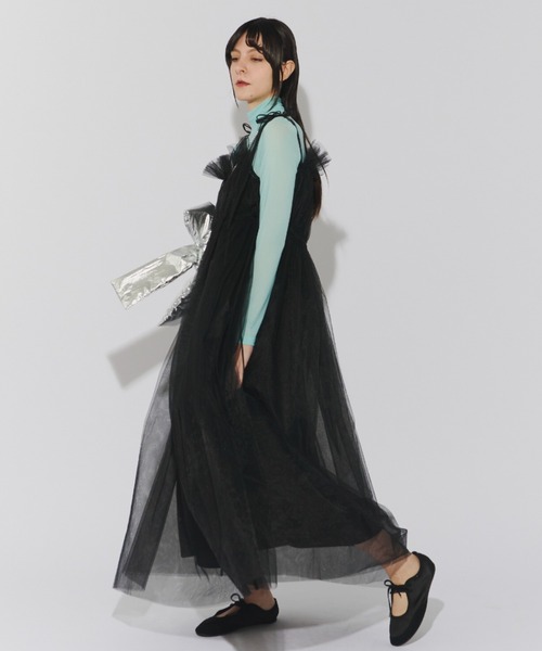 perna チュールストラップキャミワンピース PERNA ワンピース チュールストラップキャミワンピース