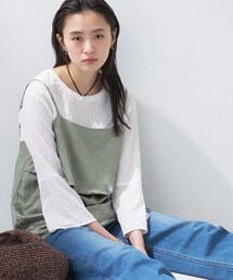INDIVI 3点セット INDIVI（インディヴィ） 「2点セット／洗える」カセット服 キャミ