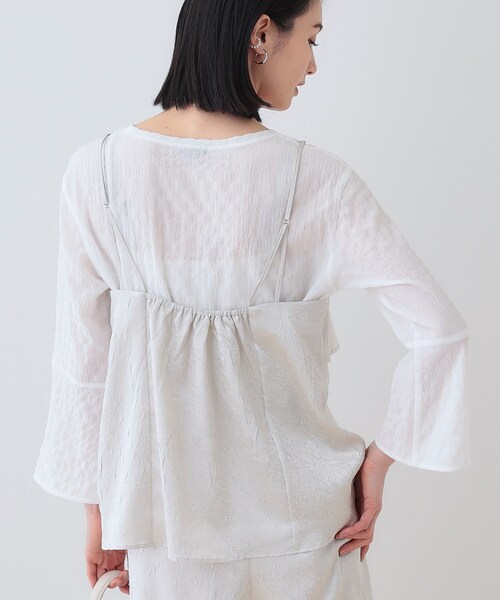 INDIVI 春SALE！「2点セット／洗える」カセット服 キャミ