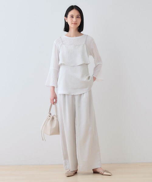 定価14960円　新品未開封　INDIVI カセット服 キャミ＆ブラウス セット 定価14960円 新品未開封 INDIVI カセット服 キャミ＆ブラウス