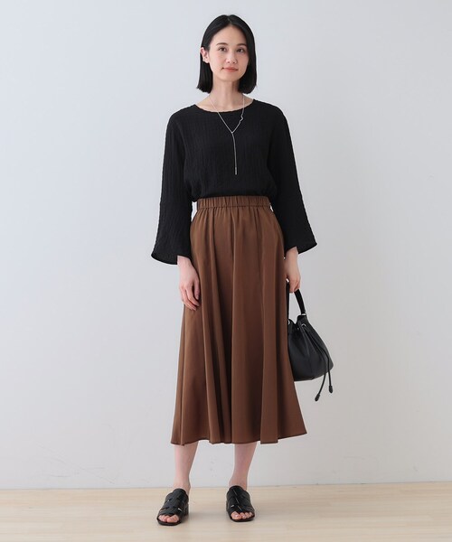 ICB コート　インディヴィ　ブラウス　セット INDIVI 春SALE！「2点セット／洗える」カセット服 キャミ