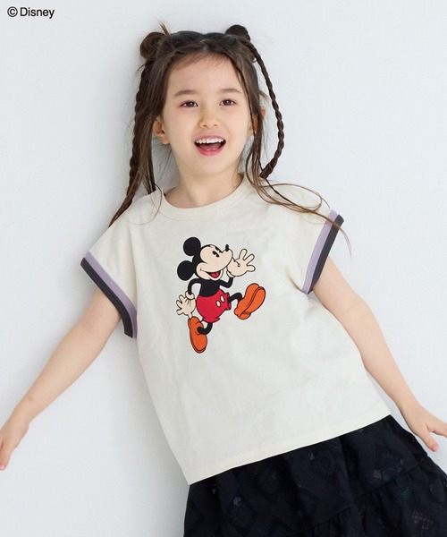 Disney tシャツ 「Disney」ミッキーマウス/リンガーTシャツ