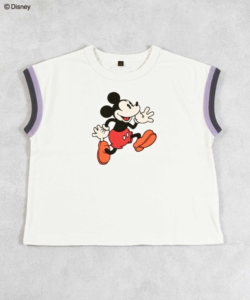 Disney tシャツ 「Disney」ミッキーマウス/リンガーTシャツ