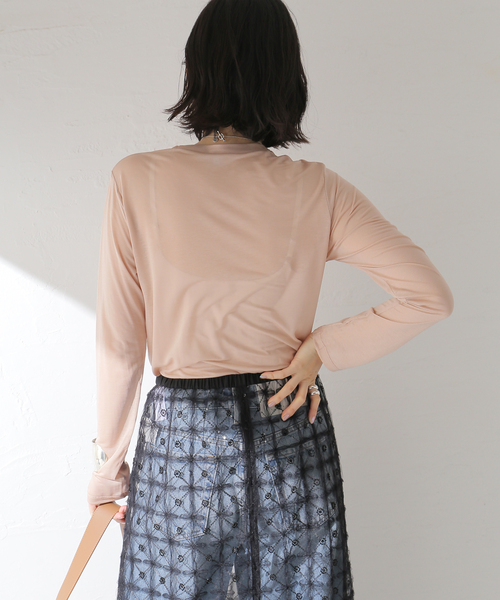 baserange ベースレンジ LONG SLEEVE TEE ピンク FREAK'S STORE tシャツ Baserange/ベースレンジ OMO LONGSLEEVE