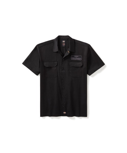 Harley Davidson シャツ Dickies(R)x H-D(R)イーグルSS ワーク