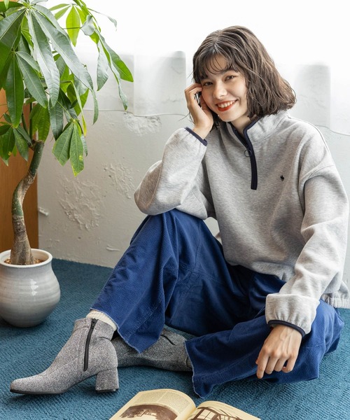 niko and…（ニコアンド） コーデュロイパンツ LARGE ブルー レディース