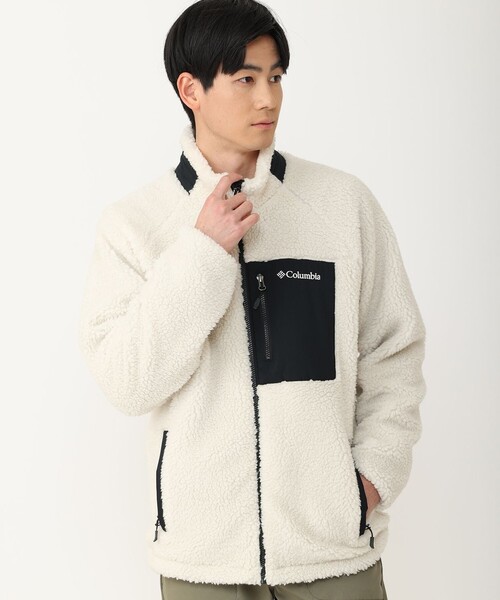 é ジップアップジャケット ホワイト Columbia（コロンビア） ジップアップブルゾン X-LARGE ホワイト