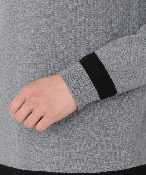 「LOVELESS」 タートルネックニット L ライトグレー メンズ_画像2