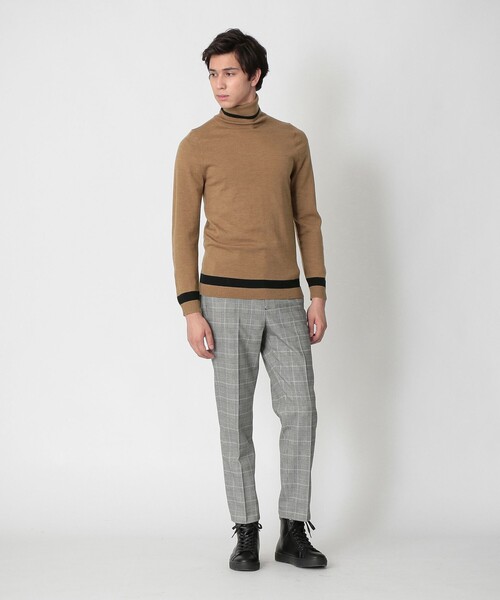 「LOVELESS」 タートルネックニット L ライトグレー メンズ_画像5