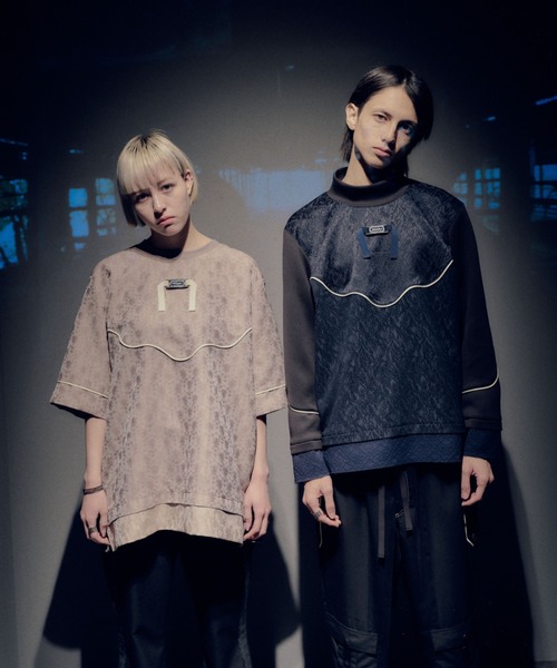 N'enuphar tシャツ N'enuphar パイピングハーフスリーブカットソー