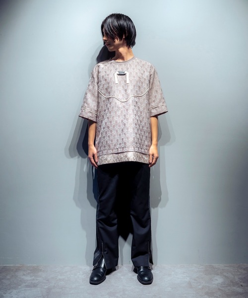 N'enuphar tシャツ N'enuphar パイピングハーフスリーブカットソー