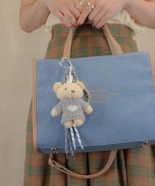 Heartdance トートバッグ ロゴテープ付きハンプ2WAYバッグ