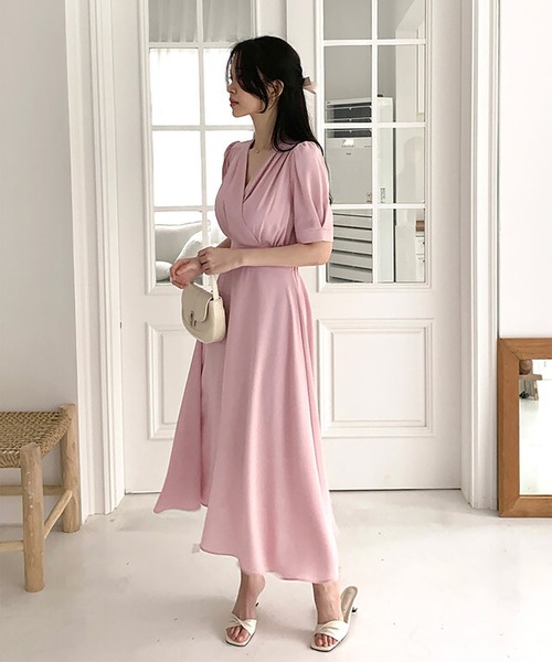 ワンピース カシュクールフレアワンピース : ZOZOTOWN Yahoo!店 - 通販