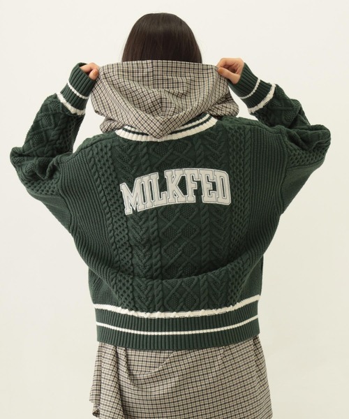 MILKFED.（ミルクフェド） ニット セーター MILKFED. PATCH V-NECK