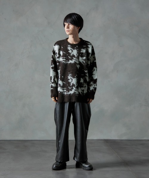 「Nilway」 長袖ニット MEDIUM グリーン メンズ_画像2