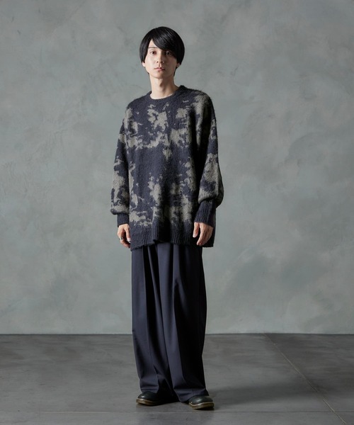 「Nilway」 長袖ニット MEDIUM グリーン メンズ_画像3