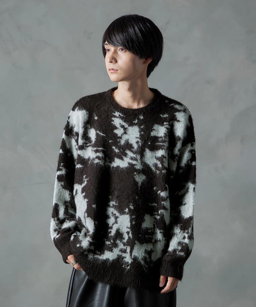 「Nilway」 長袖ニット MEDIUM グリーン メンズ_画像4