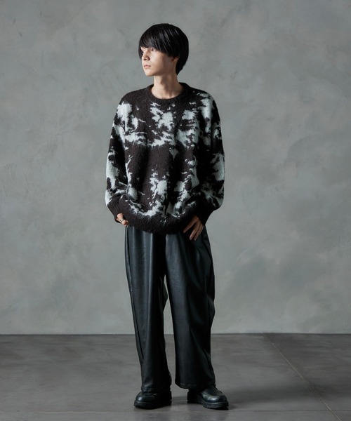 「Nilway」 長袖ニット MEDIUM グリーン メンズ_画像7