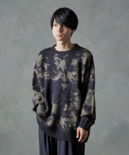 「Nilway」 長袖ニット MEDIUM グリーン メンズ_画像8