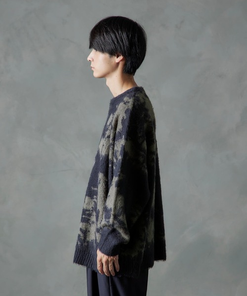 「Nilway」 長袖ニット MEDIUM グリーン メンズ_画像9