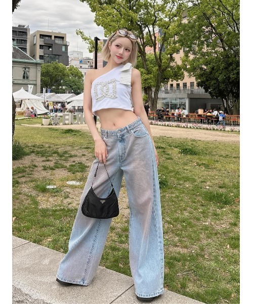 ダーリッチ ミッドライズデニムパンツ Mサイズ ダーリッチ Darich ミッドライズデニムパンツ （アイスブルー