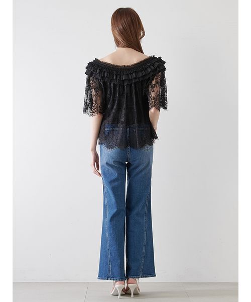SNIDEL ブラウス シャツ レースブラウス レディース : ZOZOTOWN