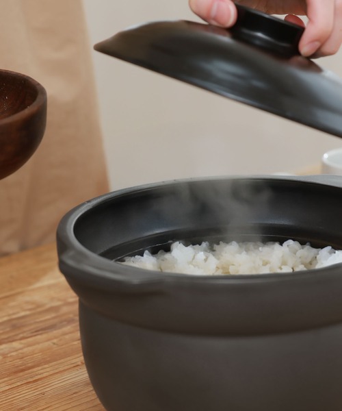 DONO キッチン 火加減調整いらず 厚手 ごはん土鍋 3合炊き : ZOZOTOWN