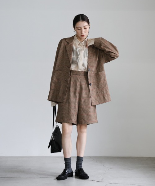 美品♡ マックスマーラ　テーラードジャケット　チェック柄　モヘヤ混　38 select MOCA（セレクトモカ） ジャケット テーラードジャケット