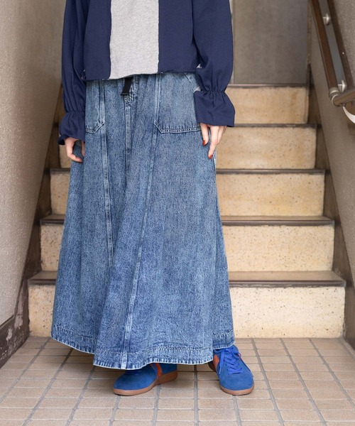 【新品】niko and　人気スタッフプロデュース　デニムロングスカート 新品】niko and 人気スタッフプロデュース デニムロングスカート
