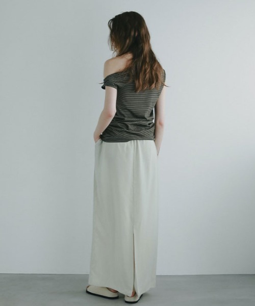 ETRE TOKYO tシャツ タックギャザーワンショルダープルオーバー