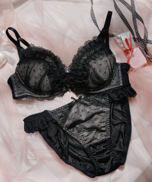 プリンセスアーチ ブラックブラジャー S 2個セット San-ai Resort northerly｜ﾌﾟﾘﾝｾｽﾁｭｰﾙｽﾄﾗｯﾌﾟﾌﾘﾙ ﾌﾞﾗｼﾞｬｰ&ｼｮｰﾂｾｯﾄ