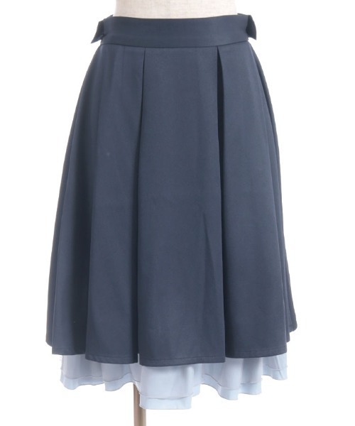 USU バックフリル　ミリタリースカート axes femme スカート バックフリルミドルスカート : ZOZOTOWN