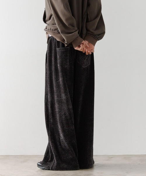 PBLIM ワイドパンツ パンツ 「UNISEX」ベロアワイドイージーパンツ