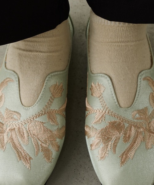 Unitage（ユニテージ） シューズ 刺繍フラットシューズ レディース
