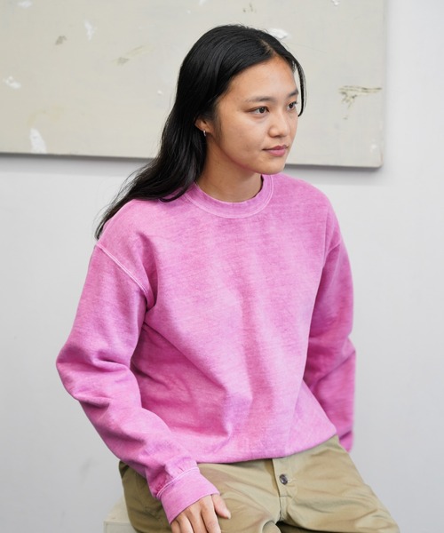 古着 ビンテージ 90s ピンク スウェット トレーナー ピンク ユルダボ 美品 TOWNCRAFT（タウンクラフト） トレーナー スウェット 90S PIGMENT CREW