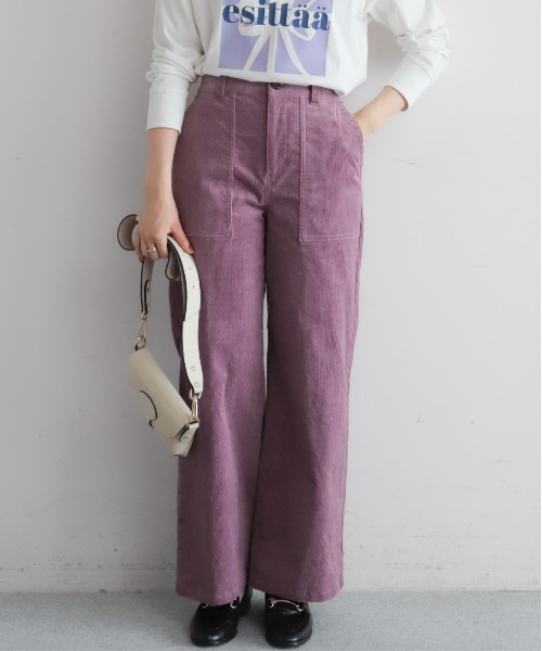 NOMBRE IMPAIR（ノンブルアンペール） ワイドパンツ パンツ コード