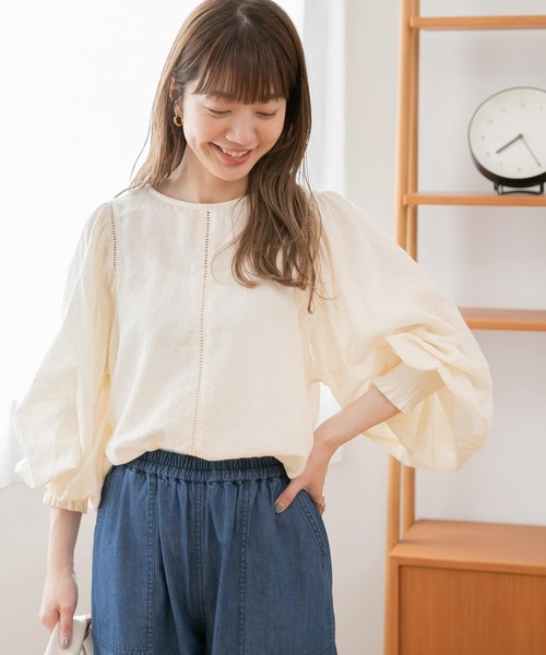 「URBAN RESEARCH Sonny Label」 ドルマンスリーブブラウス FREE ブルー レディース_画像3