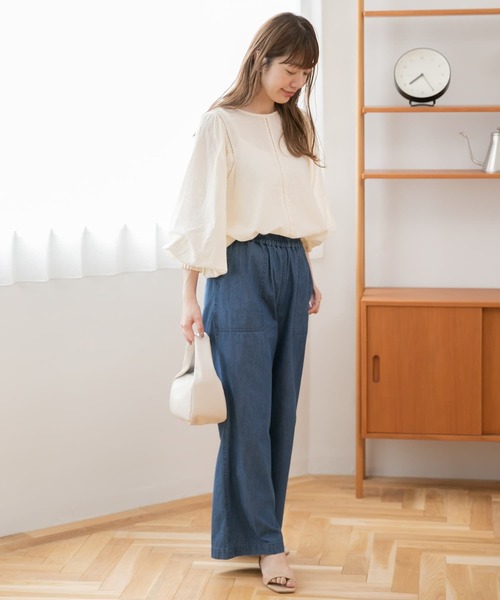 「URBAN RESEARCH Sonny Label」 ドルマンスリーブブラウス FREE ブルー レディース_画像4