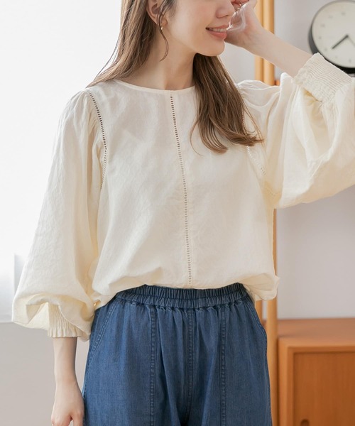 「URBAN RESEARCH Sonny Label」 ドルマンスリーブブラウス FREE ブルー レディース_画像6