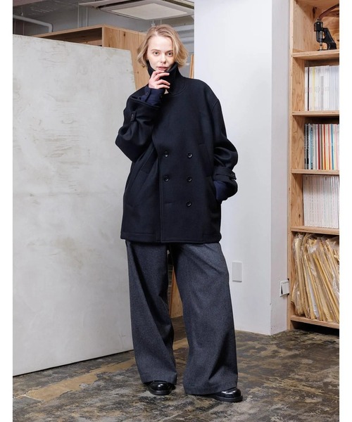 VOAAOV（ヴォアーブ） pコート ピーコート DUBLE MELTON OVERSIZE P