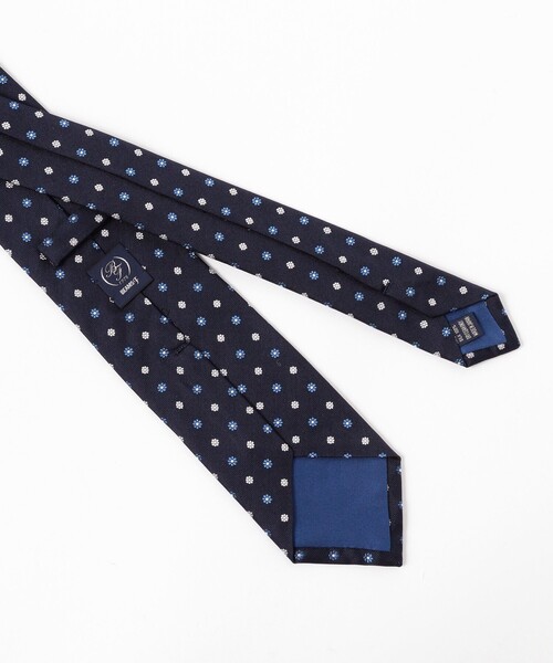 BEAMS F（ビームスF） ネクタイ シルク 小紋柄 ジャカード ネクタイ