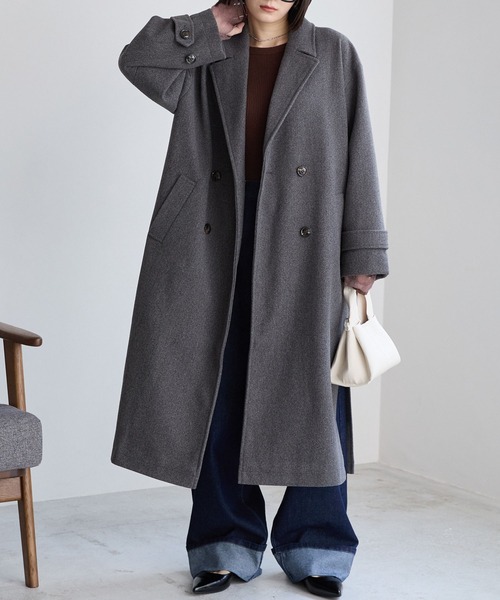 MONO-MART（モノマート） コート チェスターコート ニットメルトン