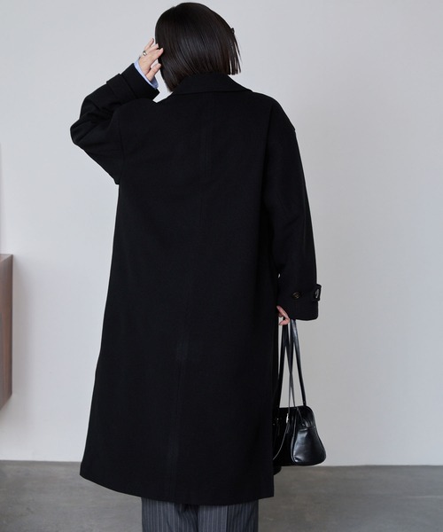 ✨定価12.9万✨UNDERCOVER ニット チェスターコート 2/M 黒 MONO-MART（モノマート） コート チェスターコート ニットメルトン