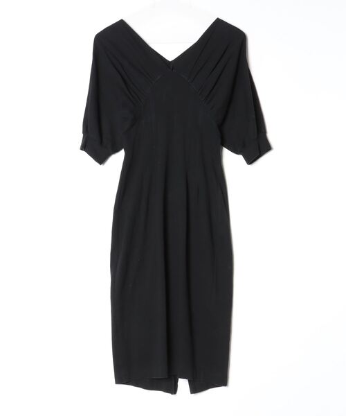 Her lip to ドルマンスリーブワンピース S ブラック レディース