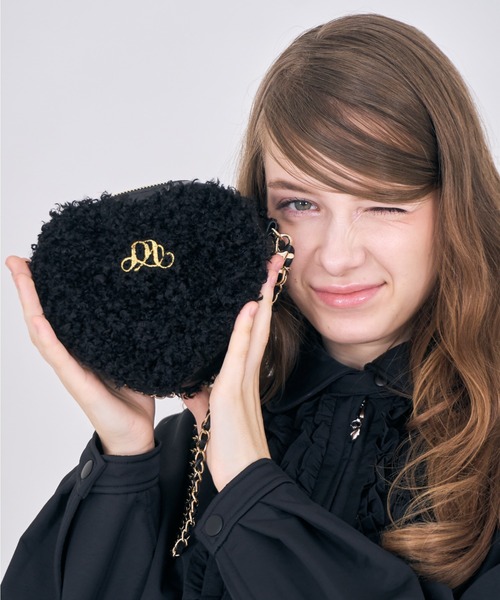 mieya mieya ショルダーバッグ バッグ 「mieya mieya」”m” boa heart